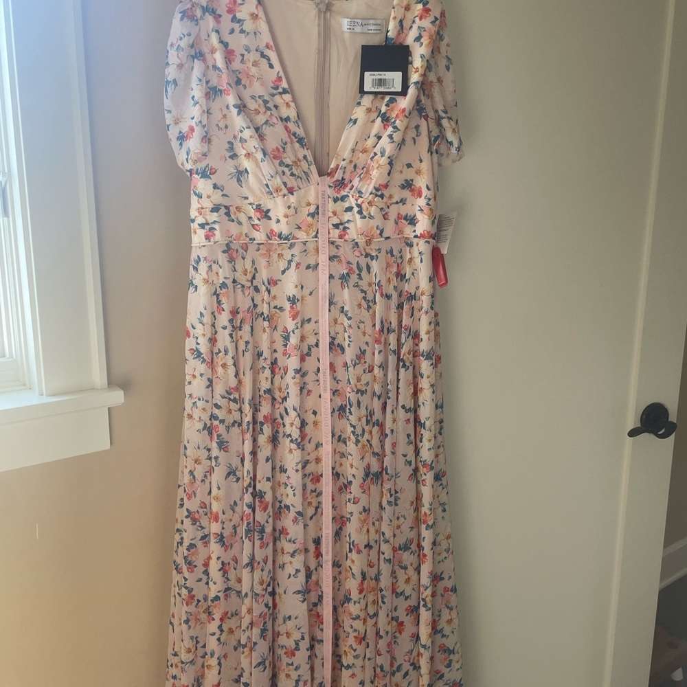 Floral Maxi Dress with Puff Sleeves
